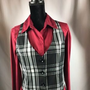 Tracey Evans Limited Plaid Vest